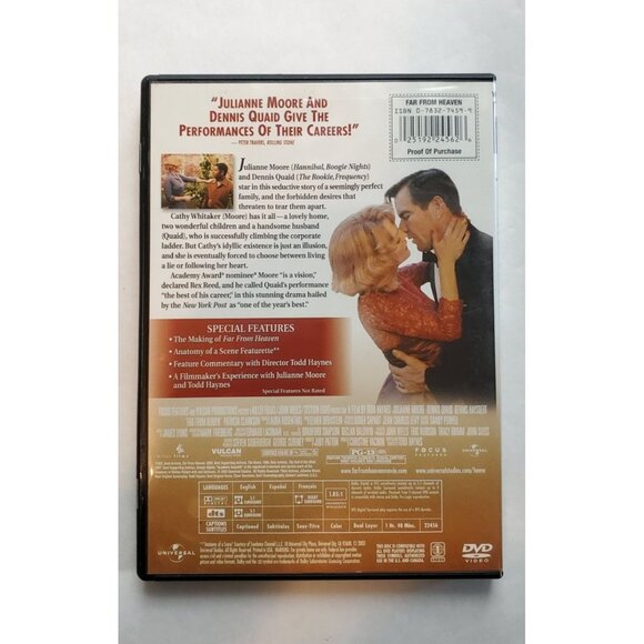 Far From Heaven - DVD 2002 - Julianne Moore Dennis Quaid - Picture 5 of 6